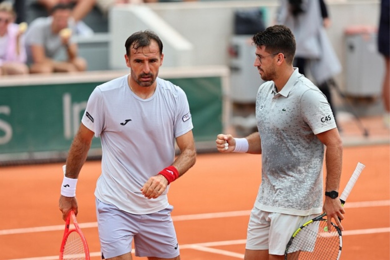 Orlando Luz e Ivan Dodig em Roland-Garros