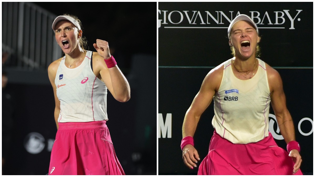 Bia Haddad Maia e Laura Pigossi em ação pelo SP Open