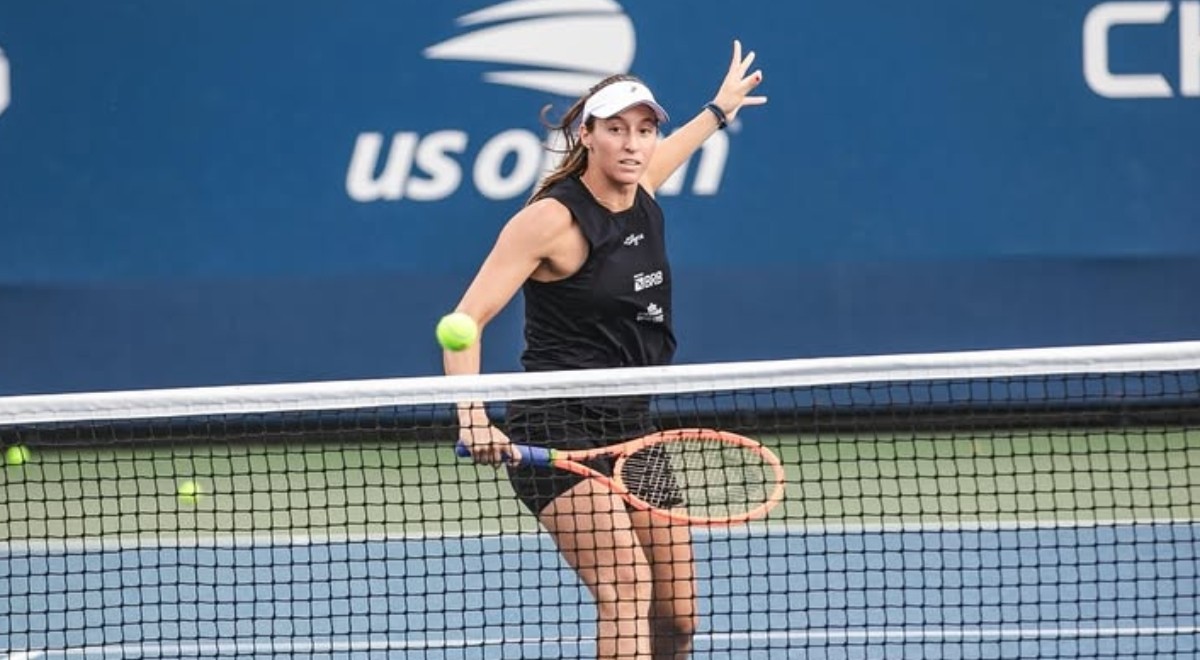 Luísa Stefani em ação no US Open