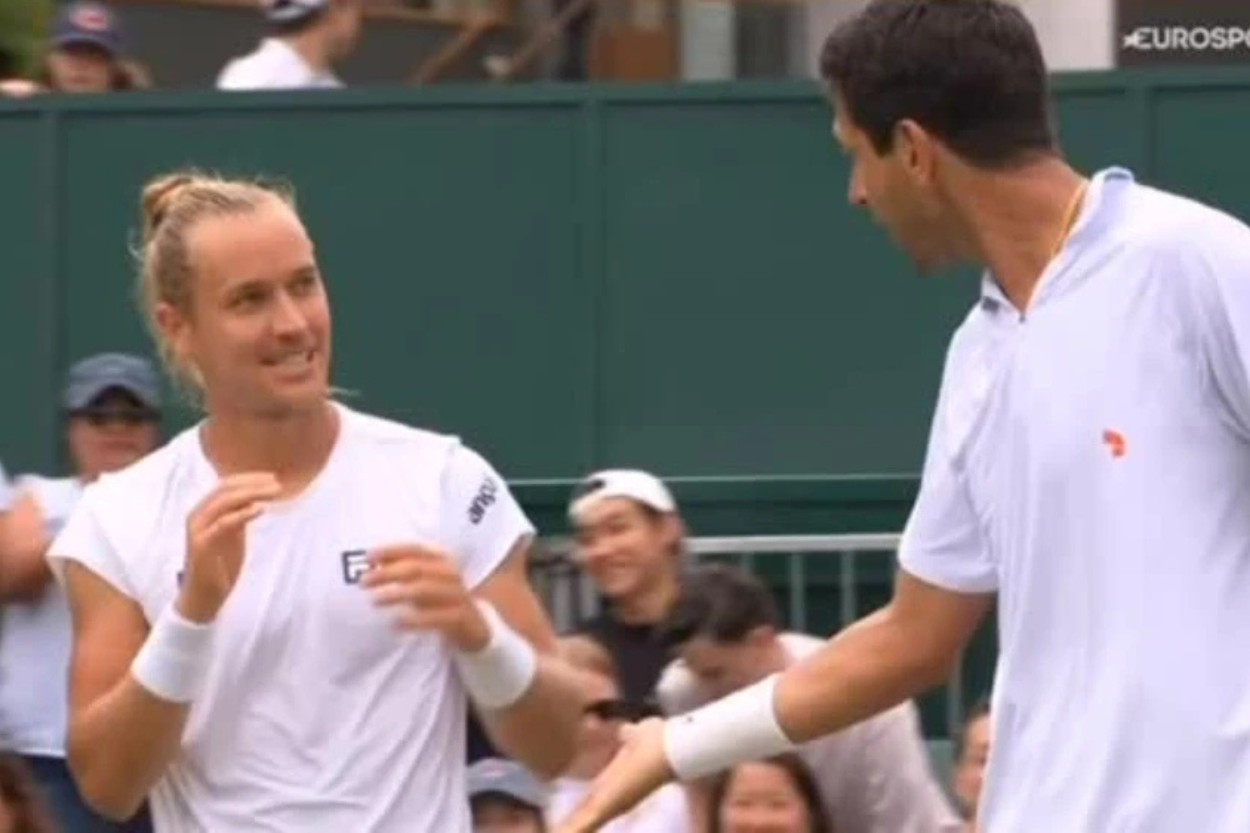 Rafa Matos e Marcelo Melo em ação