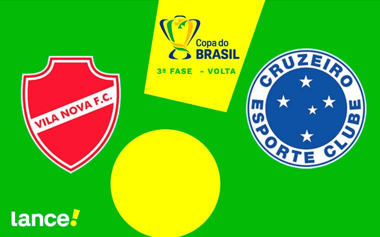 Cruzeiro tem boa vantagem no duelo, depois de derrotar o Vila Nova-GO por 2 a 0 no Mineirão (Arte: Lance!)