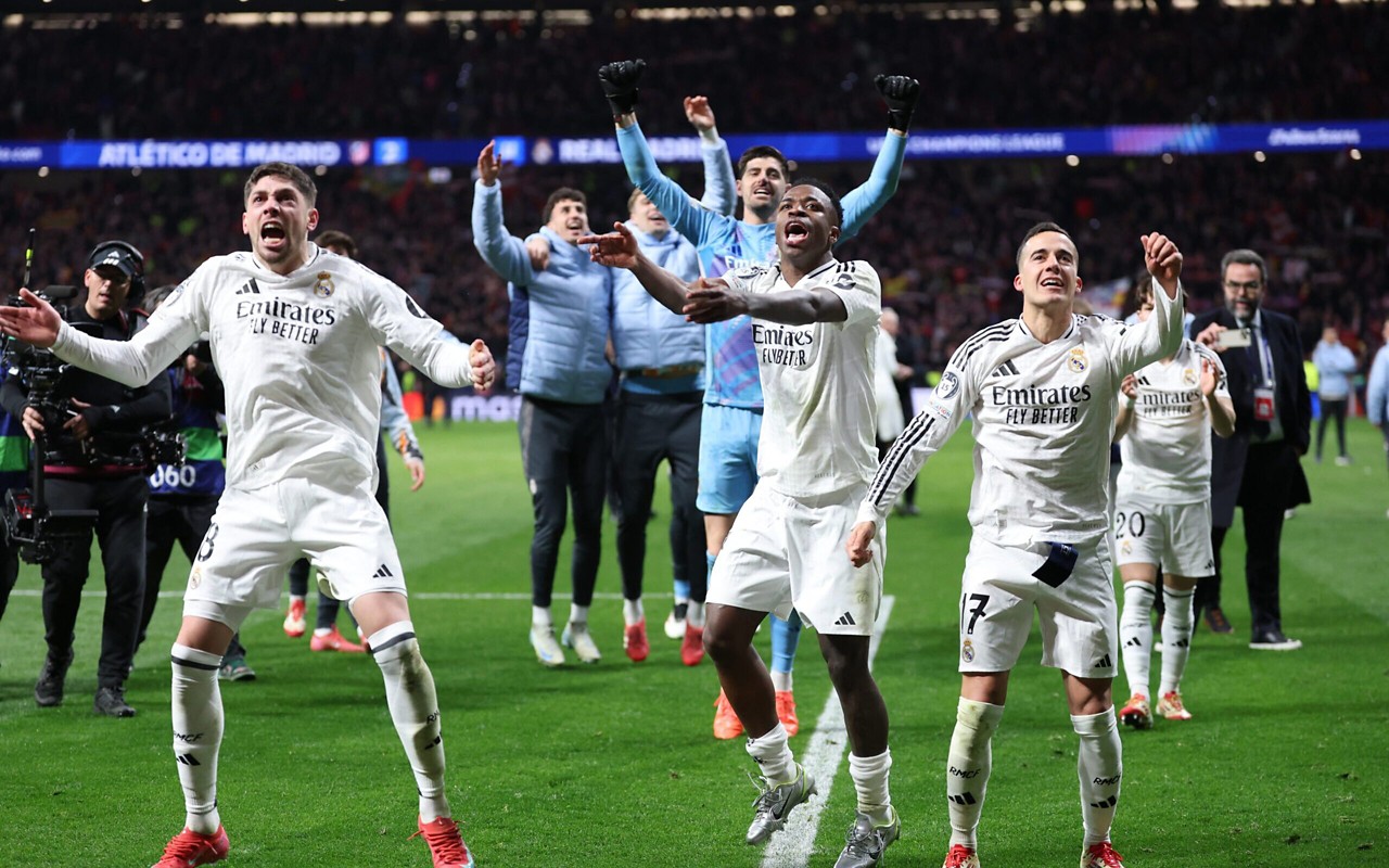 Real Madrid se classificou diante do Atlético de Madrid na Champions (Foto: Thomas COEX/AFP)