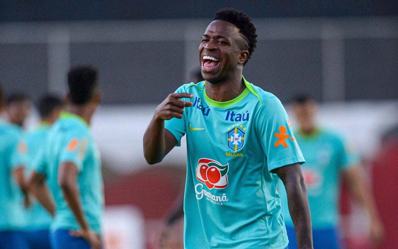 Vinicius Junior, pela seleção brasileira