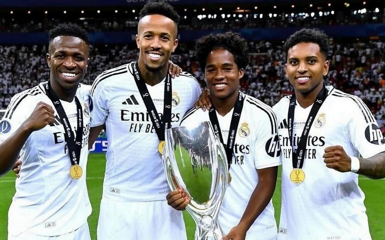 Brasileiros são destaques do Real Madrid (Foto: Reprodução/@endrick)