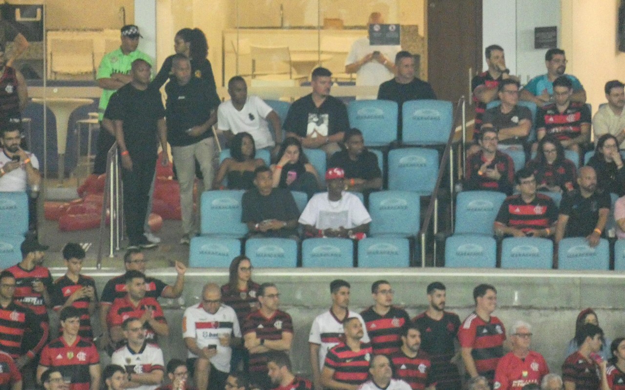 Vini Jr no Maracanã para jogo do Flamengo (Foto: Lucas Bayer/Lance!)