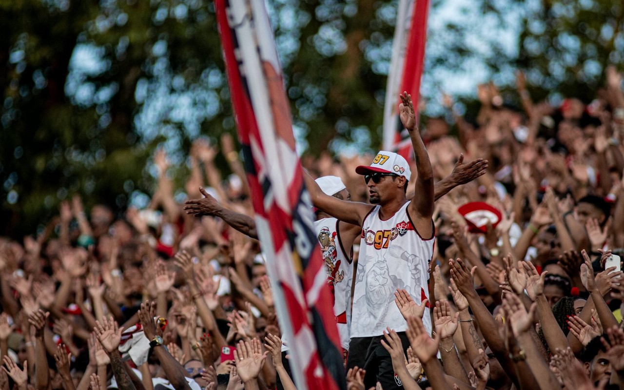 Torcida do Vitória durante o Ba-Vi da final do Campeonato Baiano