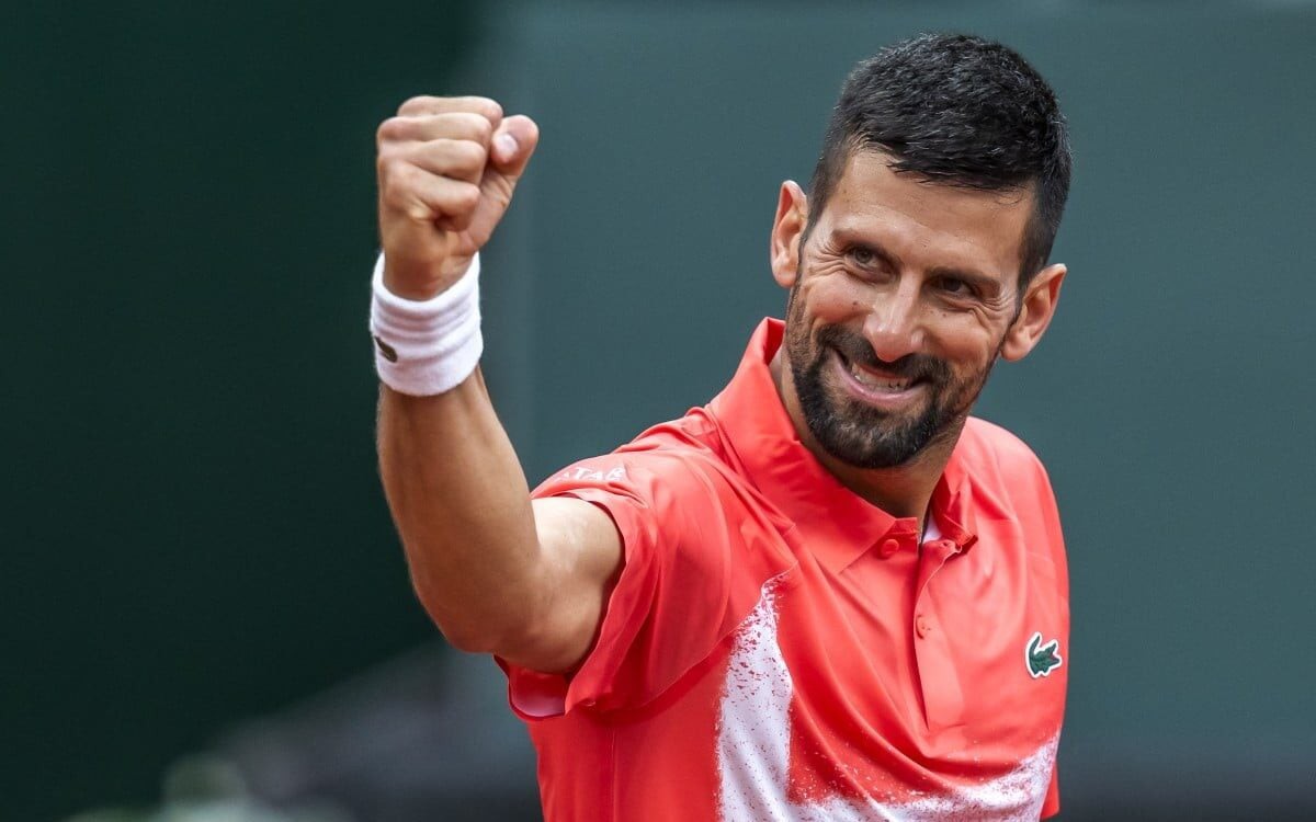 O sérvio Novak Djokovic na vitória na estreia em Genebra (AFP)