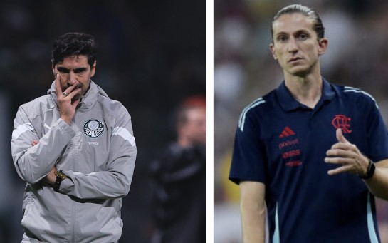 Abel Ferreira e Filipe Luís, técnicos de Palmeiras e Flamengo (Foto: Divulgação)