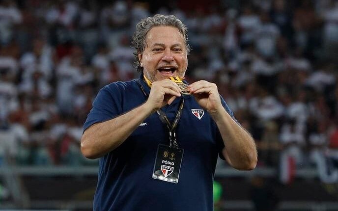 Julio Casares é presidente do São Paulo desde 2021 (Foto: Rubens Chiri / São Paulo)