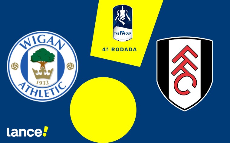 Wigan e Fulham se enfrentam, neste sábado (8), pela quarta rodada da Copa da Inglaterra (Foto: Arte Lance!)