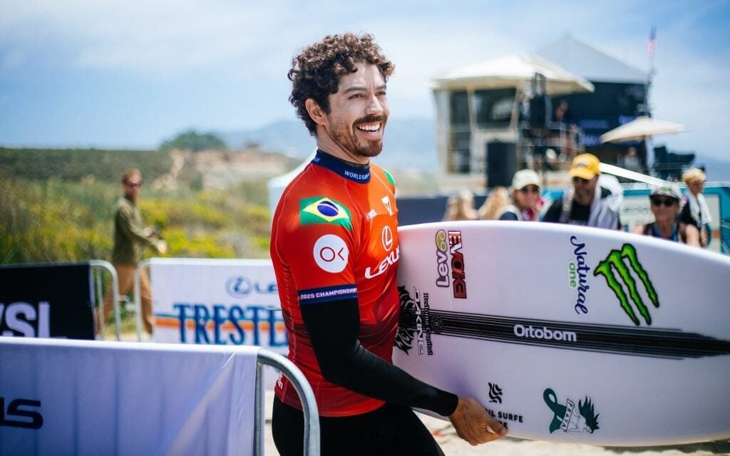 Yago Dora ou de fase em Trestles (Foto: Divulgação/ WSL)