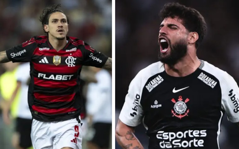 Caio Ribeiro declarou que Yuri Alberto deveria vestir a camisa 9 da Seleção Brasileira na próxima Data Fifa (Foto: Jorge Rodrigues e Ettore Chiereguini/ AGIF)