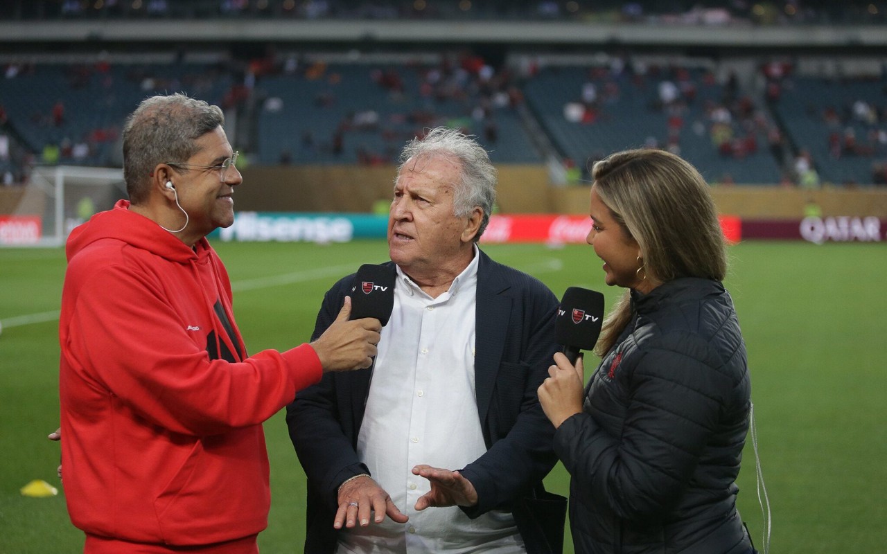 Zico avalia jogo decisivo com o Chelsea (Foto: Gilvan de Souza/Flamengo)